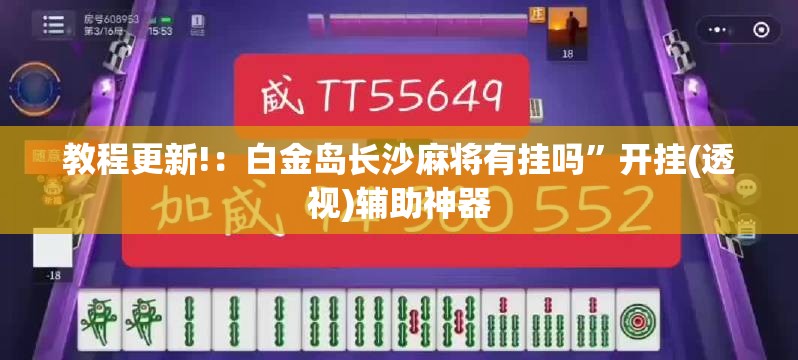 教程更新!：白金岛长沙麻将有挂吗	”开挂(透视)辅助神器