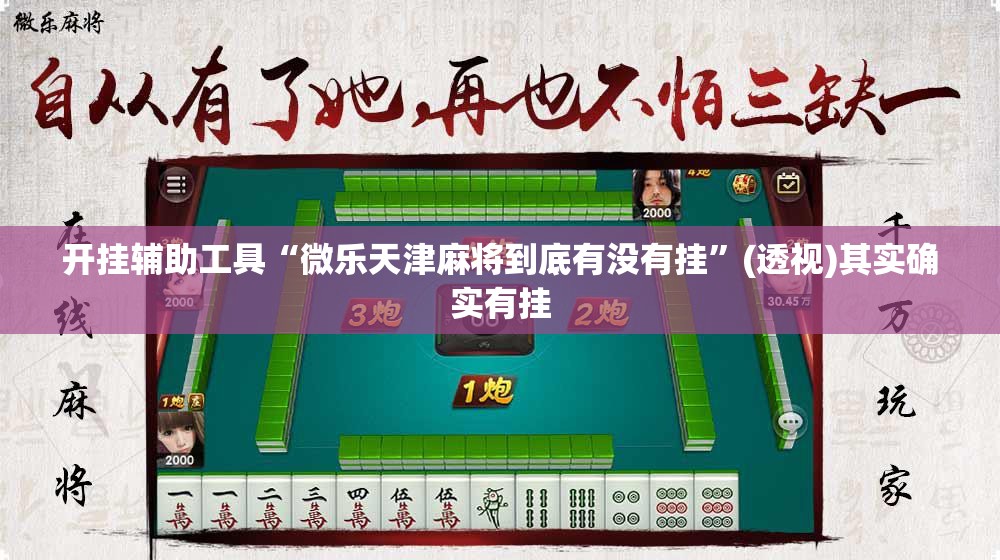 开挂辅助工具“微乐天津麻将到底有没有挂”(透视)其实确实有挂