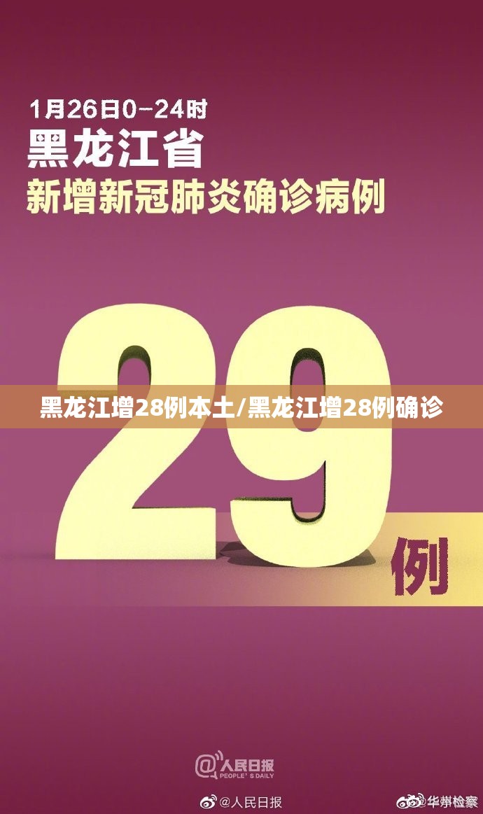 黑龙江增28例本土/黑龙江增28例确诊