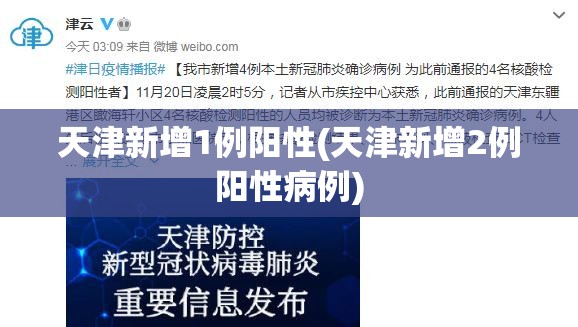 天津新增1例阳性(天津新增2例阳性病例) 天津新增1例阳性(天津新增2例阳性病例)