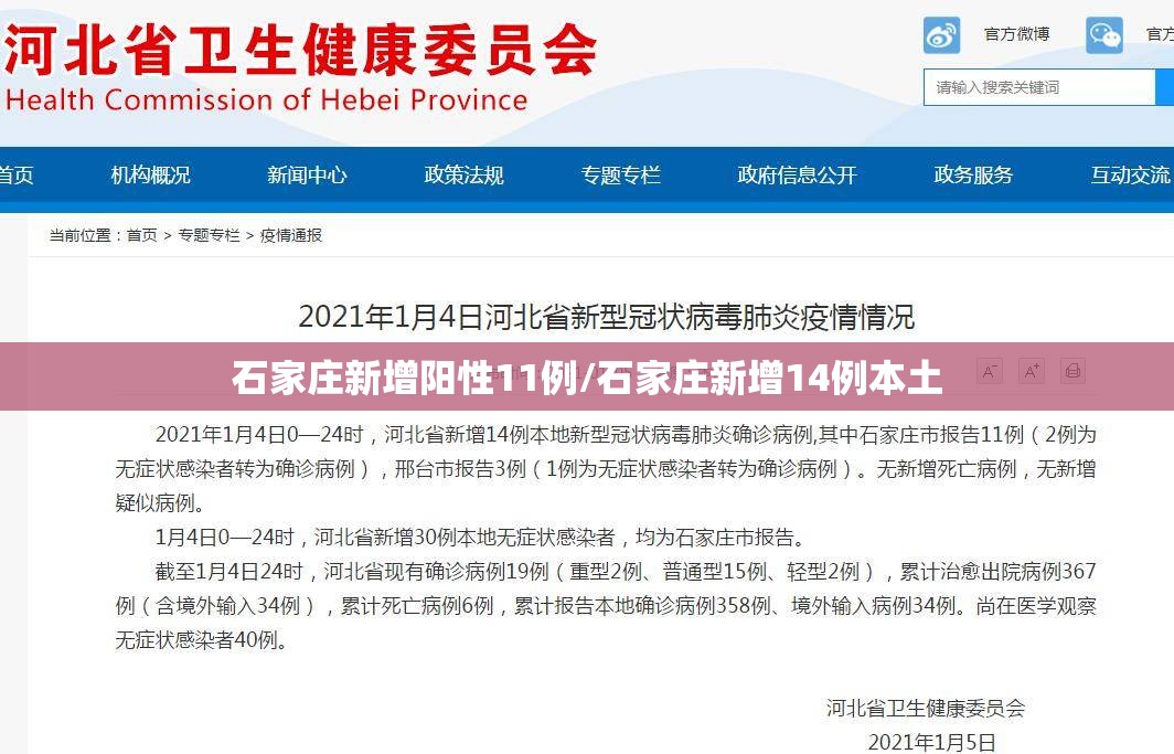 石家庄新增阳性11例/石家庄新增14例本土 石家庄新增阳性11例/石家庄新增14例本土