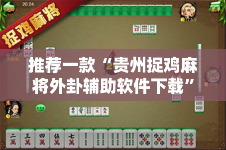 推荐一款“贵州捉鸡麻将外卦辅助软件下载”2026开挂教程步骤