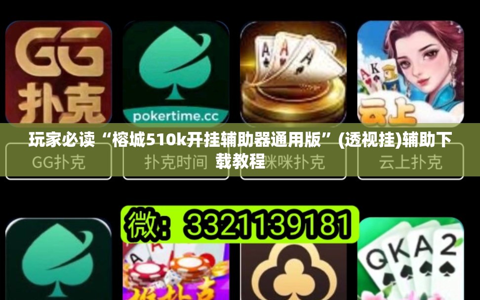 玩家必读“榕城510k开挂辅助器通用版”(透视挂)辅助下载教程