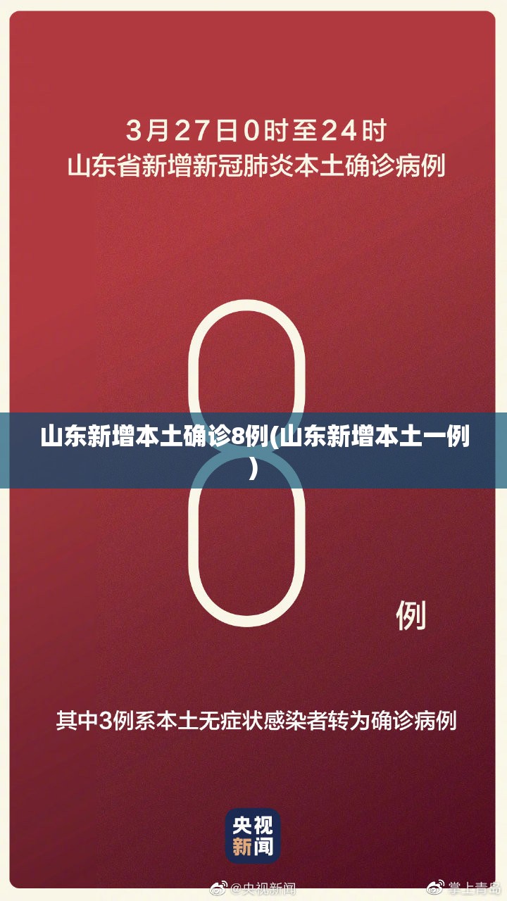 山东新增本土确诊8例(山东新增本土一例) 山东新增本土确诊8例(山东新增本土一例)