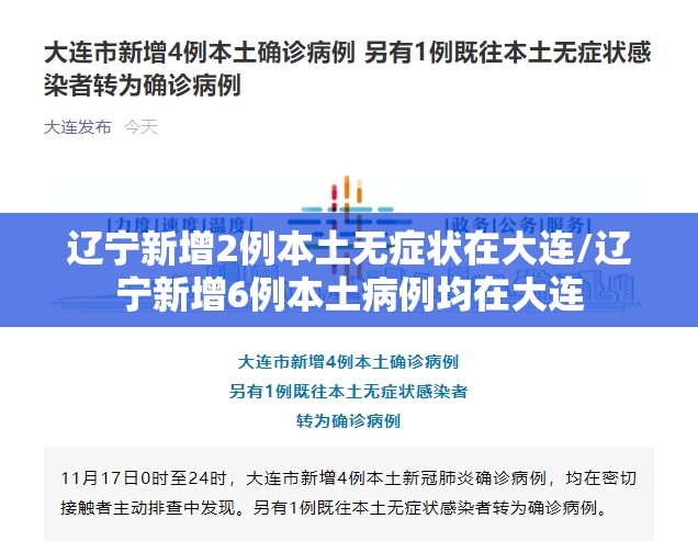 辽宁新增2例本土无症状在大连/辽宁新增6例本土病例均在大连 辽宁新增2例本土无症状在大连/辽宁新增6例本土病例均在大连