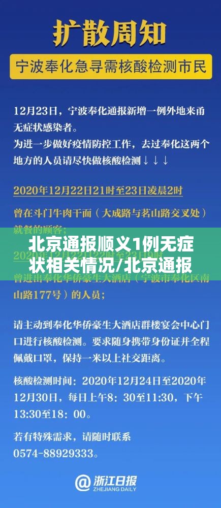 北京通报顺义1例无症状相关情况/北京通报顺义1例无症状相关情况分析 北京通报顺义1例无症状相关情况/北京通报顺义1例无症状相关情况分析