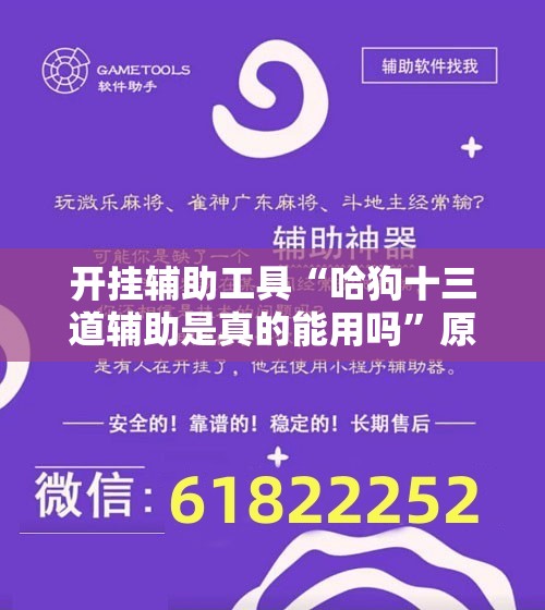 开挂辅助工具“哈狗十三道辅助是真的能用吗	”原来可以开挂