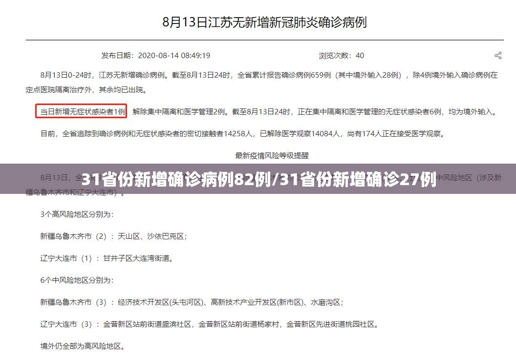 31省份新增确诊病例82例/31省份新增确诊27例 31省份新增确诊病例82例/31省份新增确诊27例