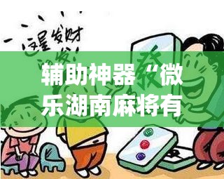 辅助神器“微乐湖南麻将有挂吗”开挂(透视)辅助神器