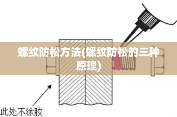 螺纹防松方法(螺纹防松的三种原理) 螺纹防松方法(螺纹防松的三种原理)