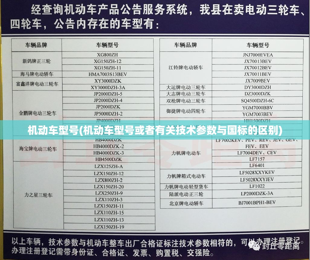 机动车型号(机动车型号或者有关技术参数与国标的区别) 机动车型号(机动车型号或者有关技术参数与国标的区别)