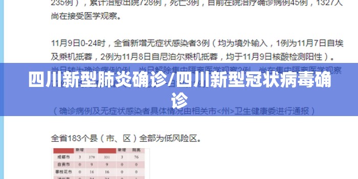 四川新型肺炎确诊/四川新型冠状病毒确诊 四川新型肺炎确诊/四川新型冠状病毒确诊