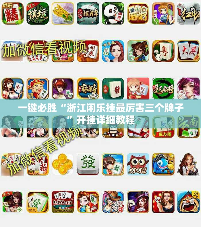 一键必胜“浙江闲乐挂最厉害三个牌子”开挂详细教程