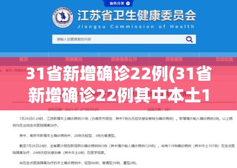 31省新增确诊22例(31省新增确诊22例其中本土12例) 31省新增确诊22例(31省新增确诊22例其中本土12例)