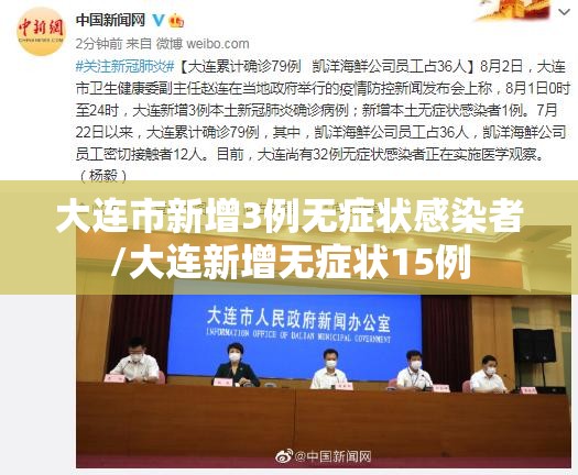 大连市新增3例无症状感染者/大连新增无症状15例 大连市新增3例无症状感染者/大连新增无症状15例