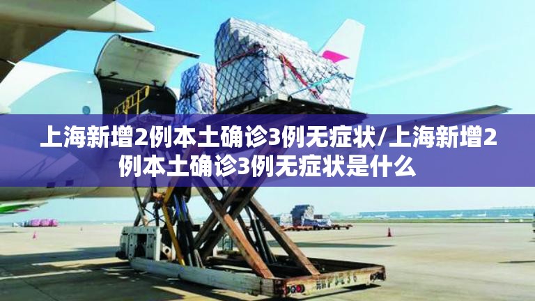 上海新增2例本土确诊3例无症状/上海新增2例本土确诊3例无症状是什么