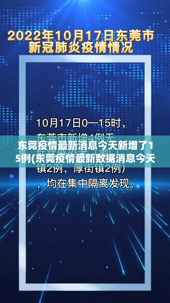 东莞疫情最新消息今天新增了15例(东莞疫情最新数据消息今天新增) 东莞疫情最新消息今天新增了15例(东莞疫情最新数据消息今天新增)