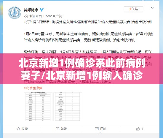 北京新增1例确诊系此前病例妻子/北京新增1例输入确诊