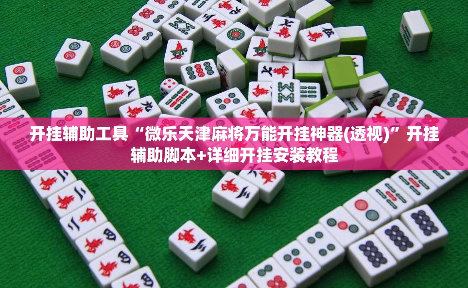 开挂辅助工具“微乐天津麻将万能开挂神器(透视)”开挂辅助脚本+详细开挂安装教程