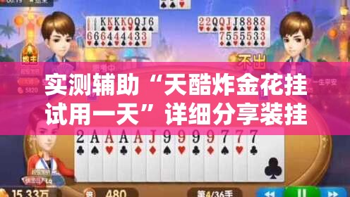实测辅助“天酷炸金花挂试用一天	”详细分享装挂步骤