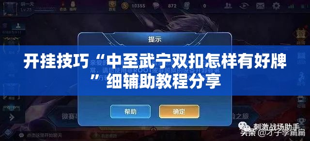 开挂技巧“中至武宁双扣怎样有好牌”细辅助教程分享