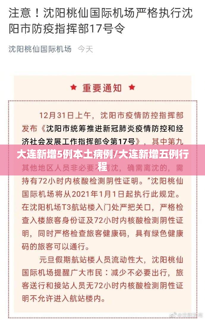大连新增5例本土病例/大连新增五例行程 大连新增5例本土病例/大连新增五例行程