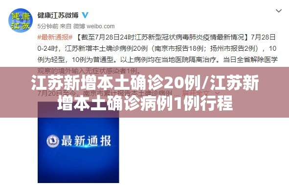江苏新增本土确诊20例/江苏新增本土确诊病例1例行程 江苏新增本土确诊20例/江苏新增本土确诊病例1例行程