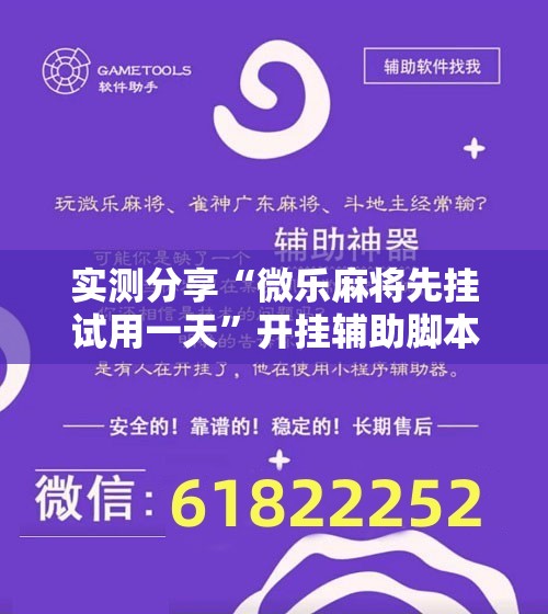 实测分享“微乐麻将先挂试用一天”开挂辅助脚本+详细开挂安装教程