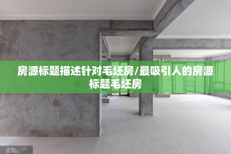 房源标题描述针对毛坯房/最吸引人的房源标题毛坯房 房源标题描述针对毛坯房/最吸引人的房源标题毛坯房
