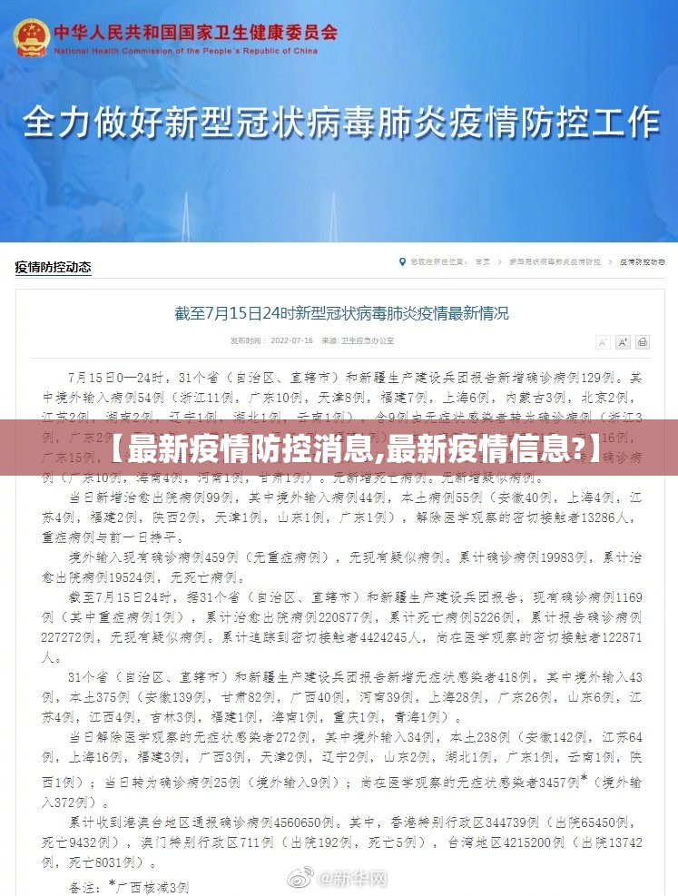【最新疫情防控消息,最新疫情信息?】 【最新疫情防控消息,最新疫情信息?】