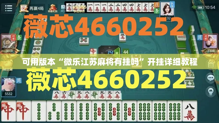 可用版本“微乐江苏麻将有挂吗”开挂详细教程