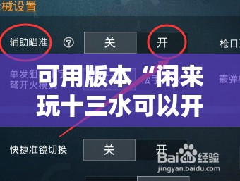 可用版本“闲来玩十三水可以开挂吗”详细开挂教程