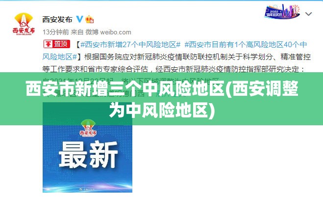 西安市新增三个中风险地区(西安调整为中风险地区) 西安市新增三个中风险地区(西安调整为中风险地区)