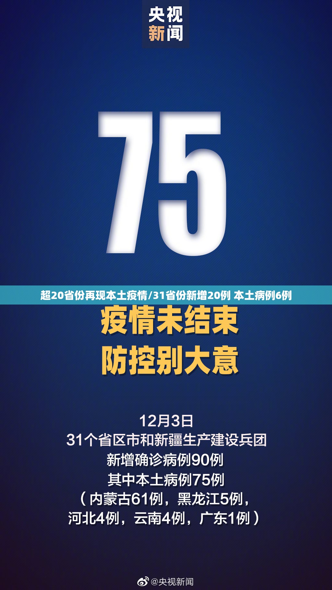 超20省份再现本土疫情/31省份新增20例 本土病例6例 超20省份再现本土疫情/31省份新增20例 本土病例6例