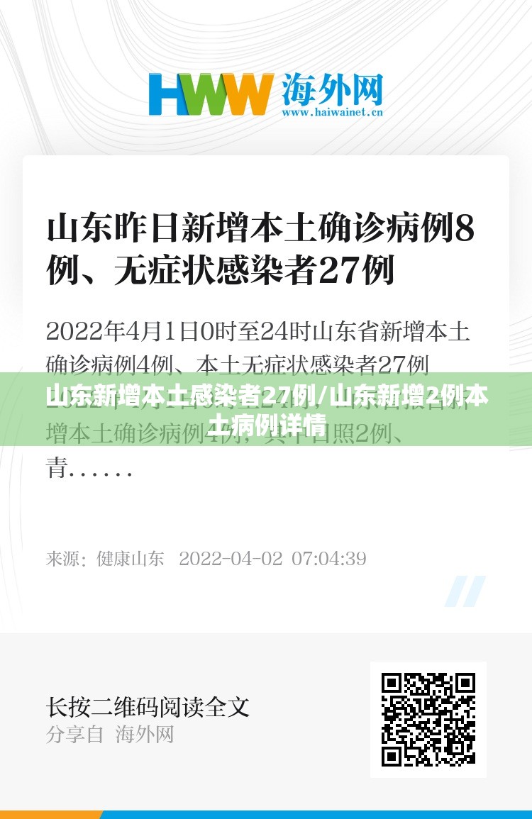 山东新增本土感染者27例/山东新增2例本土病例详情