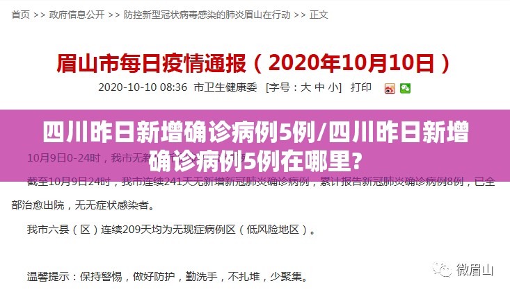 四川昨日新增确诊病例5例/四川昨日新增确诊病例5例在哪里? 四川昨日新增确诊病例5例/四川昨日新增确诊病例5例在哪里?