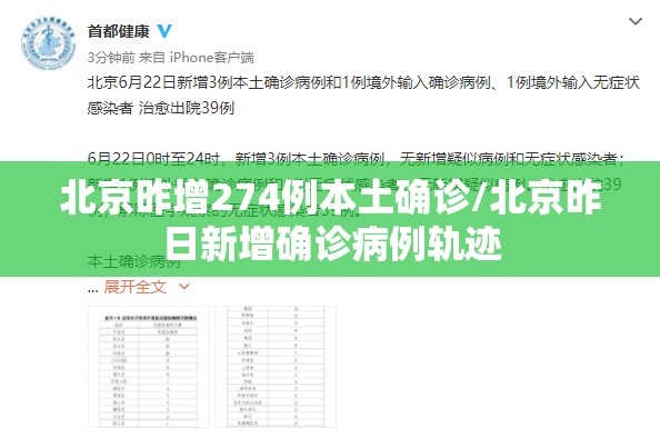 北京昨增274例本土确诊/北京昨日新增确诊病例轨迹 北京昨增274例本土确诊/北京昨日新增确诊病例轨迹