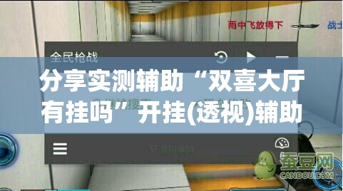 分享实测辅助“双喜大厅有挂吗”开挂(透视)辅助教程