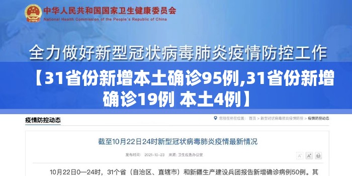 【31省份新增本土确诊95例,31省份新增确诊19例 本土4例】 【31省份新增本土确诊95例,31省份新增确诊19例 本土4例】