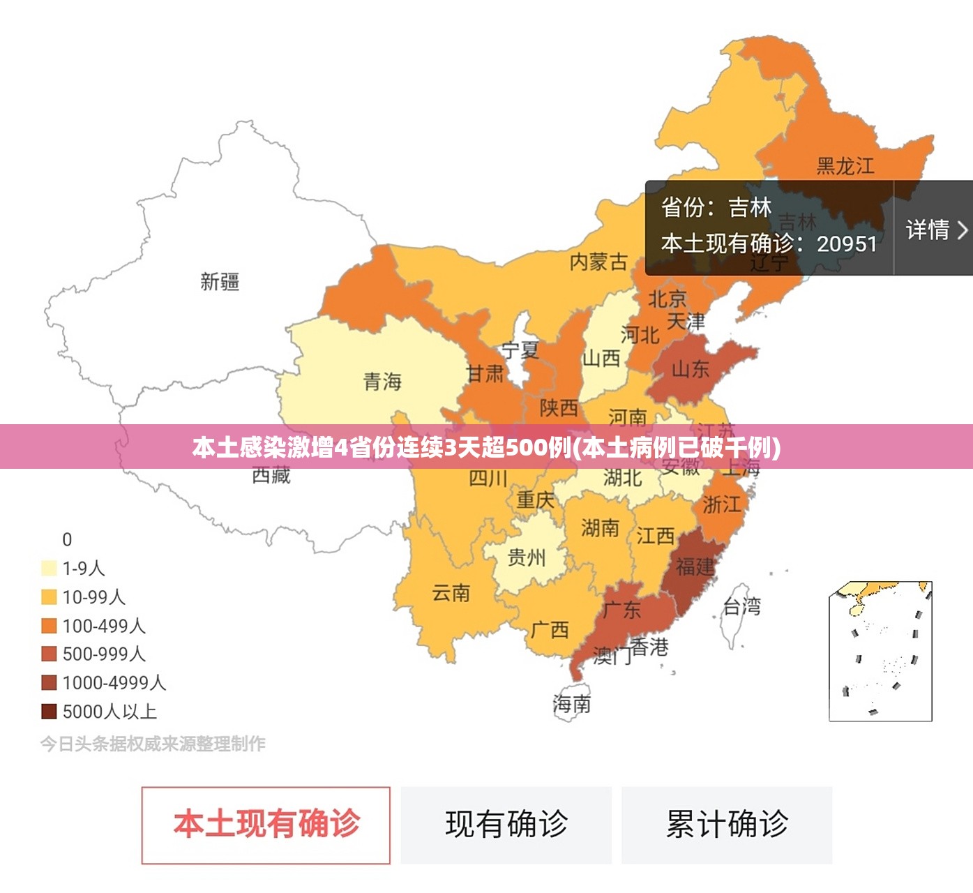 本土感染激增4省份连续3天超500例(本土病例已破千例)