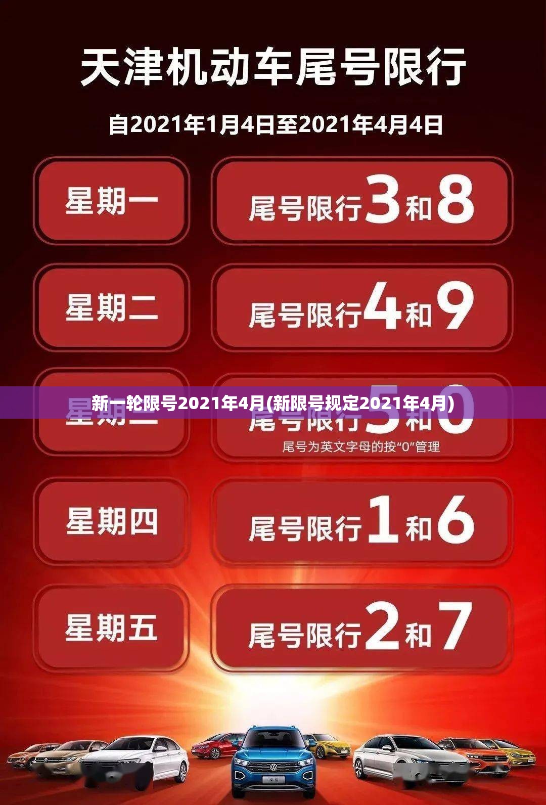 新一轮限号2021年4月(新限号规定2021年4月)