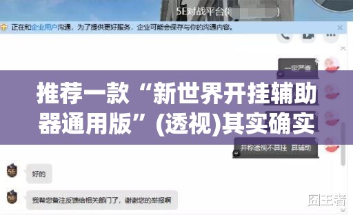 推荐一款“新世界开挂辅助器通用版	”(透视)其实确实有挂