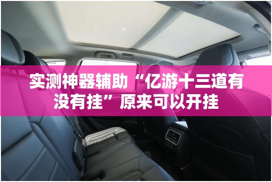 实测神器辅助“亿游十三道有没有挂”原来可以开挂