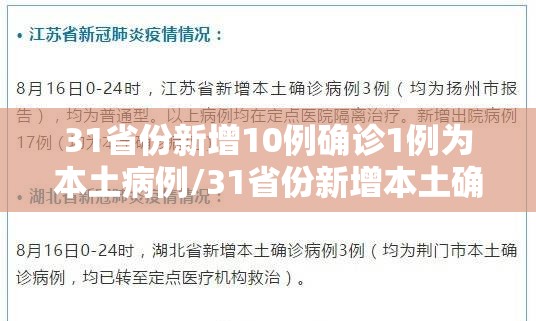 31省份新增10例确诊1例为本土病例/31省份新增本土确诊62例 31省份新增10例确诊1例为本土病例/31省份新增本土确诊62例
