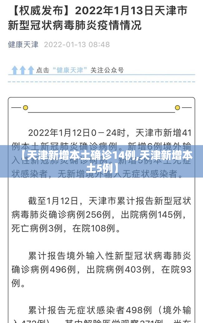 【天津新增本土确诊14例,天津新增本土5例】 【天津新增本土确诊14例,天津新增本土5例】