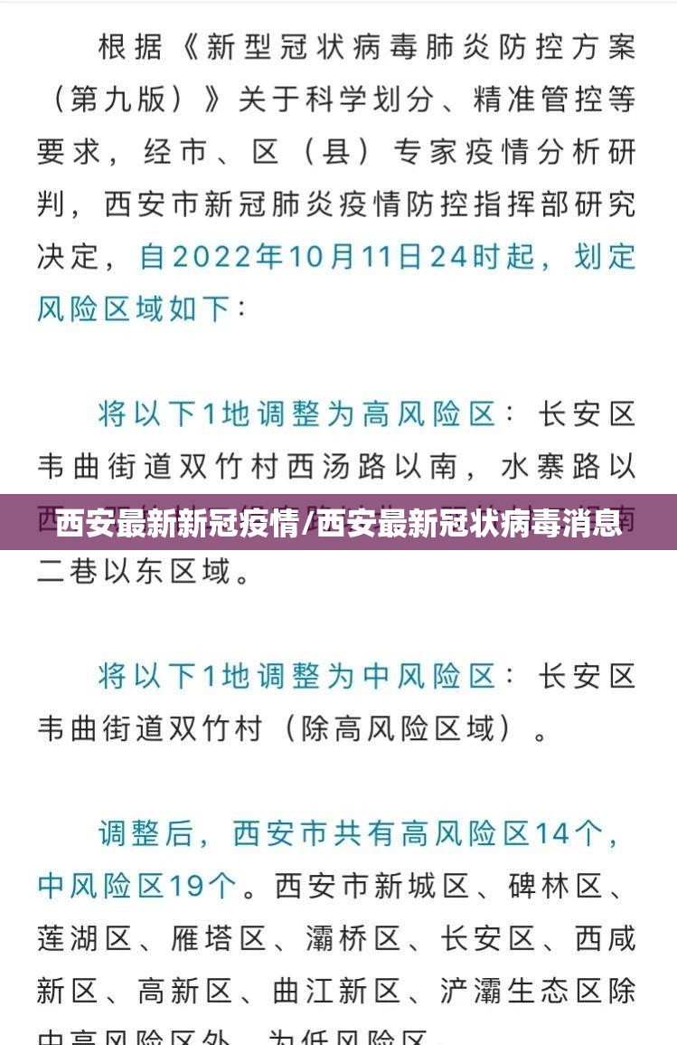 西安最新新冠疫情/西安最新冠状病毒消息 西安最新新冠疫情/西安最新冠状病毒消息