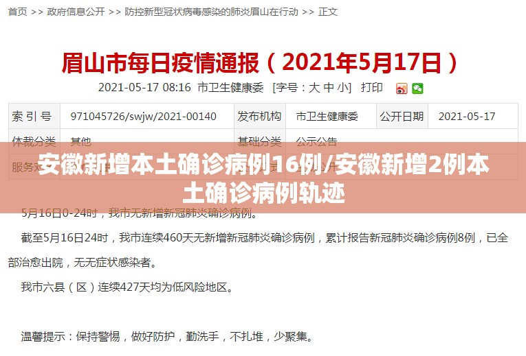 安徽新增本土确诊病例16例/安徽新增2例本土确诊病例轨迹 安徽新增本土确诊病例16例/安徽新增2例本土确诊病例轨迹