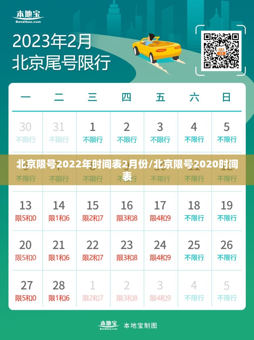 北京限号2022年时间表2月份/北京限号2020时间表 北京限号2022年时间表2月份/北京限号2020时间表