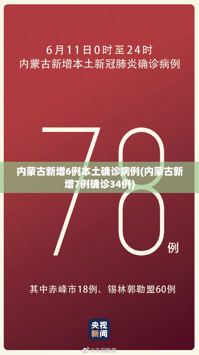 内蒙古新增6例本土确诊病例(内蒙古新增7例确诊34例)