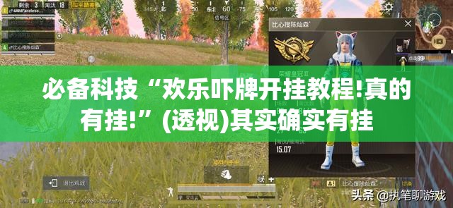 必备科技“欢乐吓牌开挂教程!真的有挂!”(透视)其实确实有挂